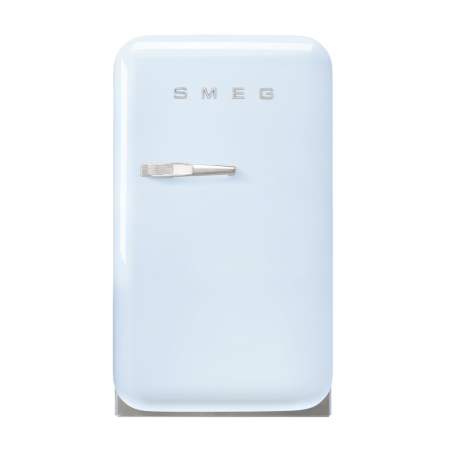 FAB5RPB5 Minibar 42 litres hauteur 71 5 à 73 cm classe énergétique D années '50 charnières droites bleu pastel  Smeg