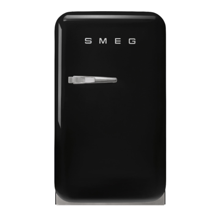 FAB5RBL5 Minibar 42 litres hauteur 71 5 à 73 cm classe énergétique D années '50 charnières droites noir Smeg