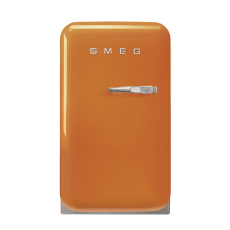 FAB5LOR5 Minibar 42 litres hauteur 71 5 à 73 cm classe énergétique D années '50 charnières gauches orange Smeg