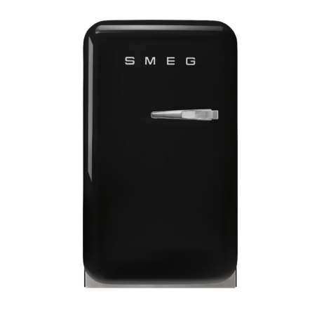 FAB5LBL5 Minibar 42 litres hauteur 71 5 à 73 cm classe énergétique D années '50 charnières gauches noir Smeg
