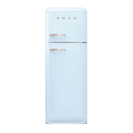 FAB30RPB5 Réfrigérateur/congélateur 222 L + 72 L classe énergétique D années '50 charnières droites  bleu pastel  Smeg