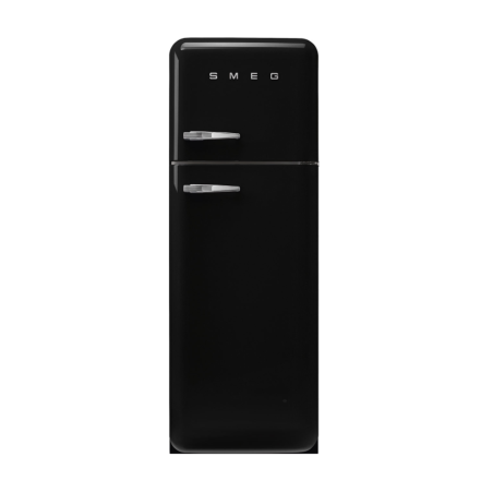 FAB30RBL5 Réfrigérateur/congélateur 222 L + 72 L classe énergétique D années '50 charnières droites  noir Smeg