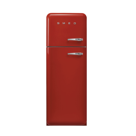 FAB30LRD5 Réfrigérateur/congélateur 222 L + 72 L classe énergétique D années '50 charnières gauches rouge Smeg