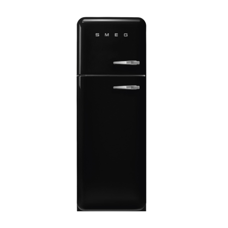 FAB30LBL5 Réfrigérateur/congélateur 222 L + 72 L classe énergétique D années '50 charnières gauches noir Smeg