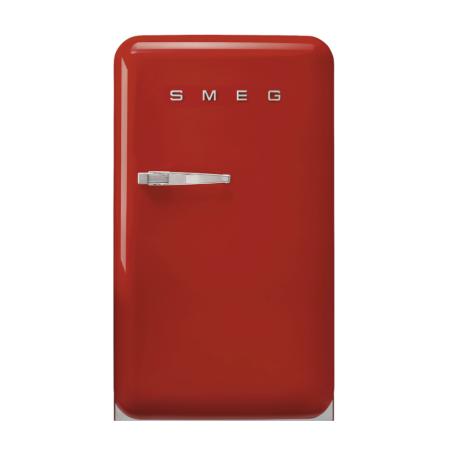 FAB10RRD5 Réfrigérateur/freezer 101 L + 13 L  hauteur 96 cm classe énergétique E+ années '50 charnières droites rouge Smeg