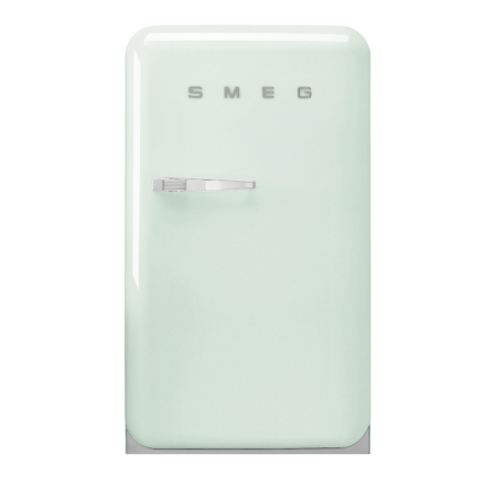 FAB10RPG5 Réfrigérateur/freezer 101 L + 13 L  hauteur 96 cm classe énergétique E+ années '50 charnières droites vert d'eau Smeg