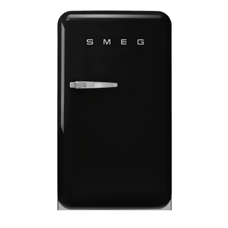 FAB10HRBL5 Réfrigirérateur Home Bar 130 Lhauteur 96 cm classe énergétique E+ années '50 charnières droites noir Smeg