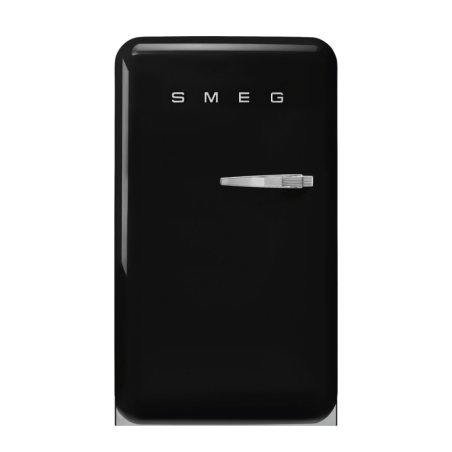 FAB10HLBL5 Réfrigirérateur Home Bar 130 Lhauteur 96 cm classe énergétique E+ années '50 charnières gauches noir Smeg